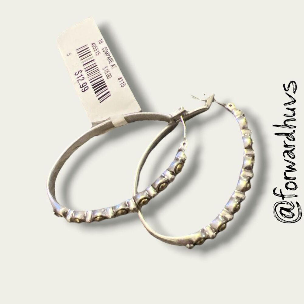 Bundle Sale 3 for $15 | Silver-Tone Hoop Earrings – Textured & Smooth